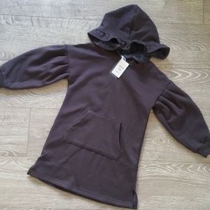 Girl fashion fleece hoodie dress 4T